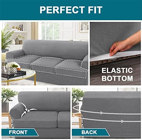 Turquoize 4 Piece T Cushion Sofa Slipcovers
