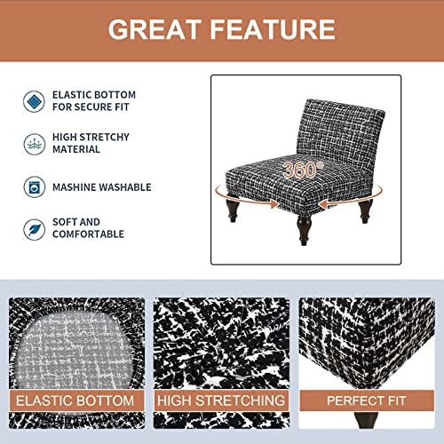 Eco-Ancheng Removable Armless Chair Slipcover