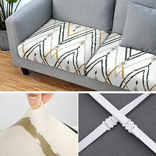 Fuloon Sofa Cushion Covers 3 PCS Green