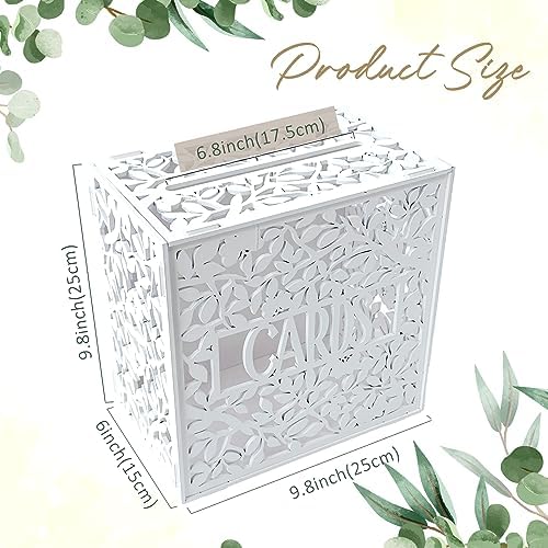 OurWarm White Card Box for Wedding Reception Decor