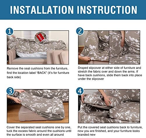 HVERSAILTEX Super Stretch 2 Piece Sofa Covers for Armchair