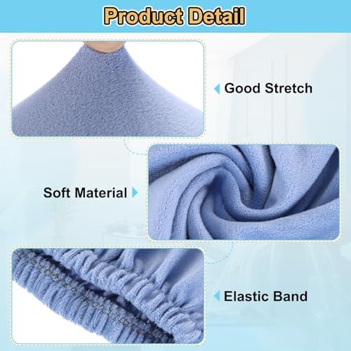 Uxcell Stretch Foot Stool Cover with Elastic for Living Room Bedroom