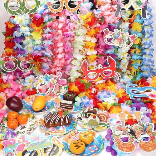 Atonofun 80PCS Hawaiian Party Decorations