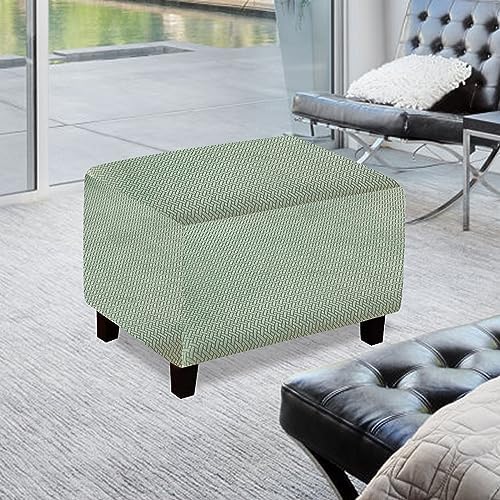 2025 Wear Resistant Sofa Ottoman Cover Stretch Fit Foot Stool Slipcover