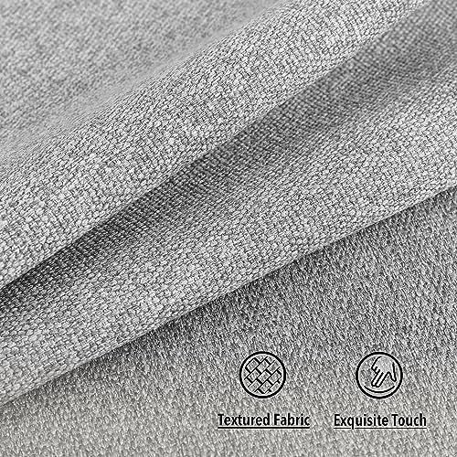 Tromlycs Rectangular Bar Stool Cushion Cover 18x95 Inches Light Grey