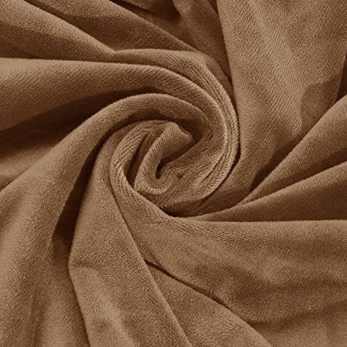 LiveGo Velvet Ottoman Cover for Living Room