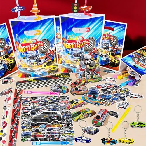 122 Pcs Race Car Party Favor Set