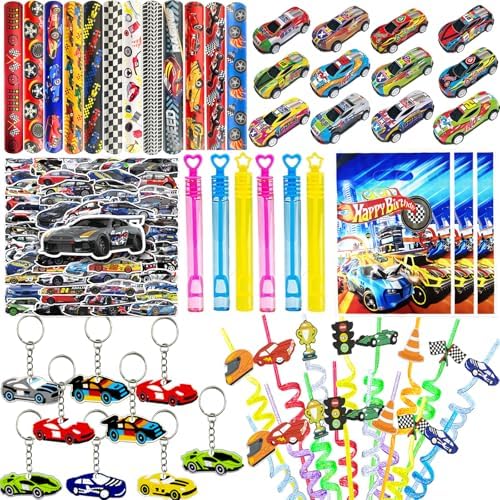 122 Pcs Race Car Party Favor Set