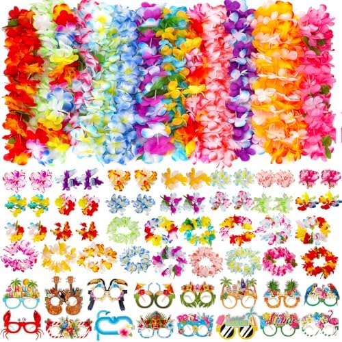 Atonofun 80PCS Hawaiian Party Decorations
