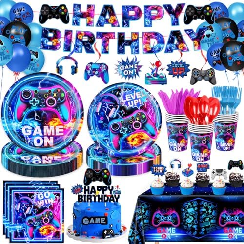 Video Game Birthday Decor Set for 20 Guests