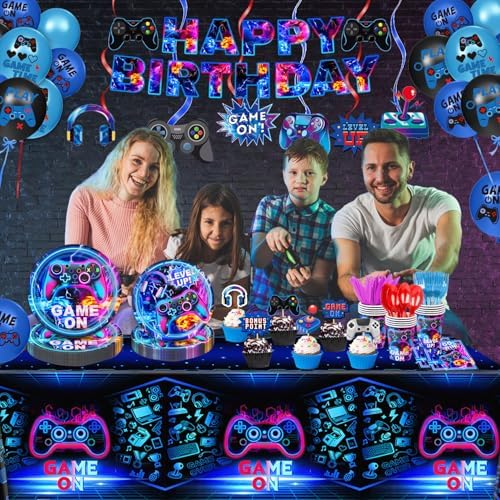 Video Game Birthday Decor Set for 20 Guests