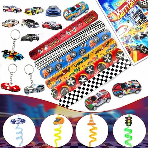 122 Pcs Race Car Party Favor Set