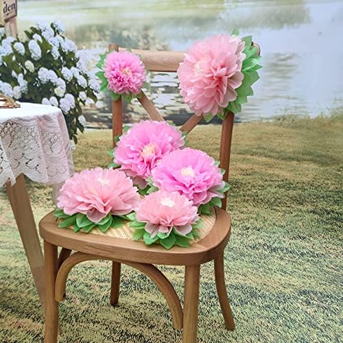 Pink Flowers Decoration 6PCS for Party and Home Use
